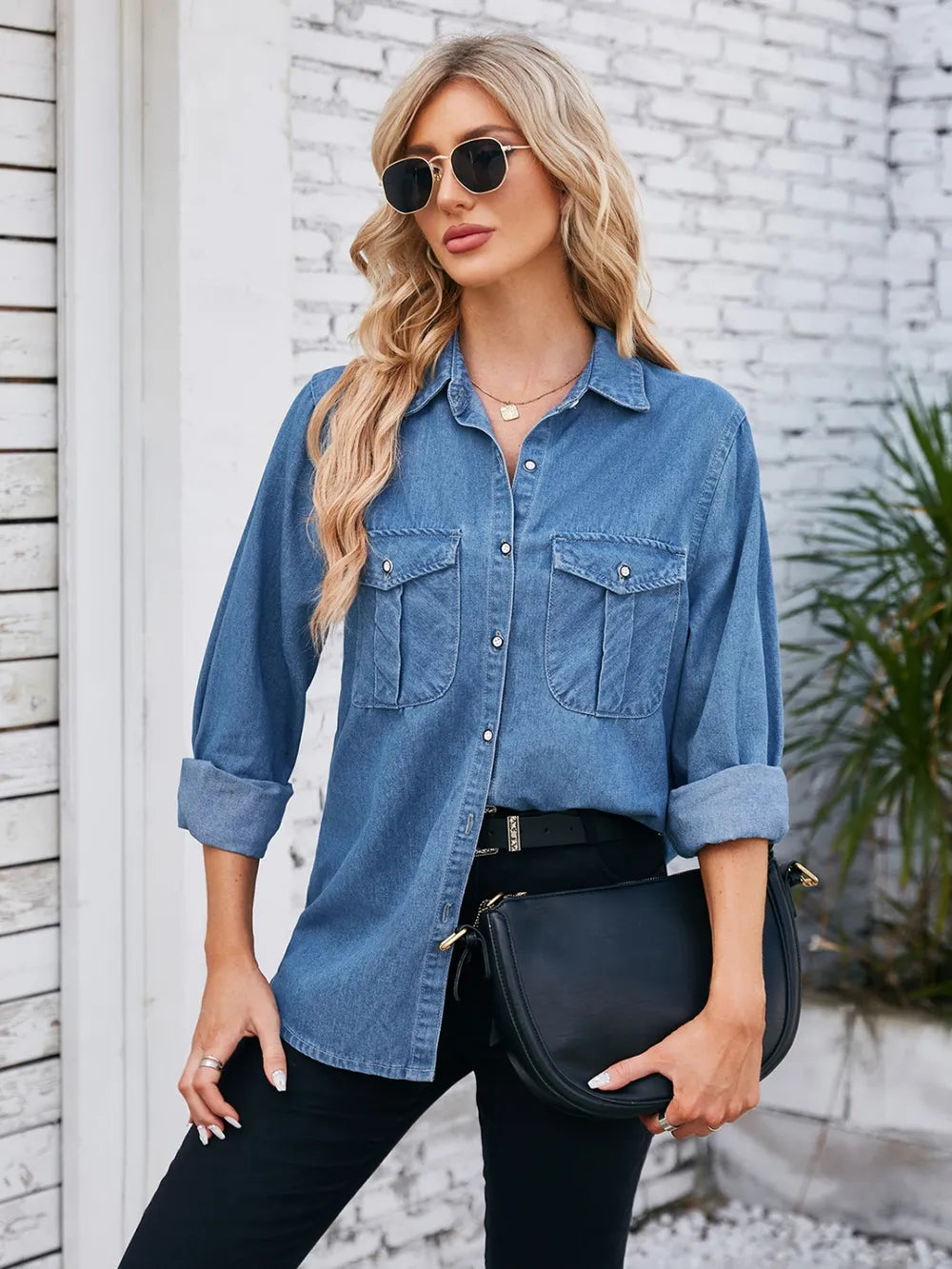 Zeitlose Damen Jeansjacke - Klassischer Schnitt