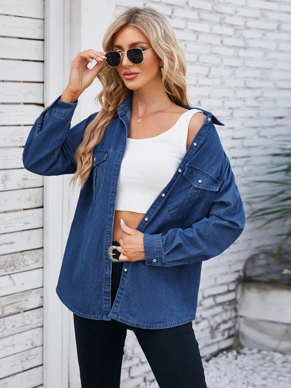 Zeitlose Damen Jeansjacke - Klassischer Schnitt