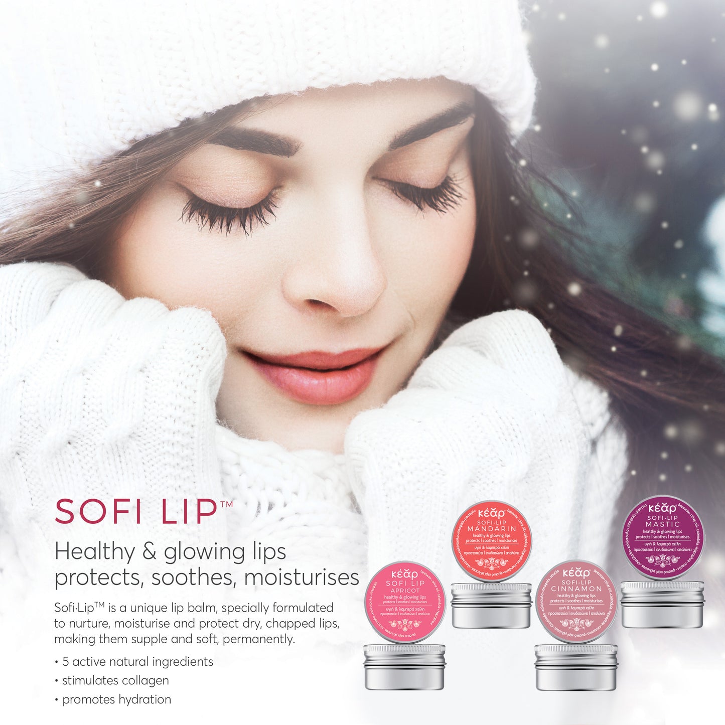 🍂 SofiLip Zimt-Lippenbalsam (Zweierpackung) – Natürliche Pflege für zarte Lippen