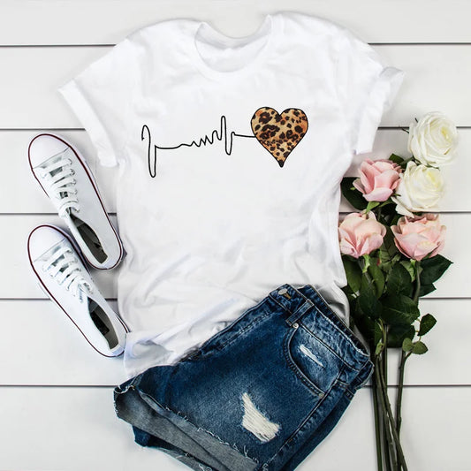 Sommer T-Shirt Heart Beat