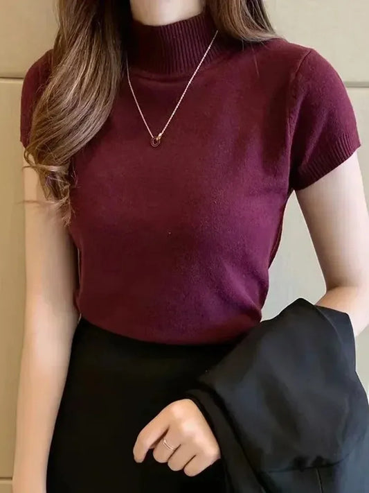 Damen T-Shirt, elegant einfarbig