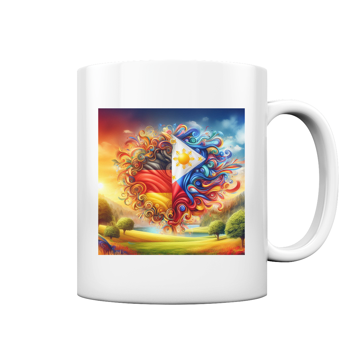 ☕Tasse Deutschland Philippinen – Tasse glossy